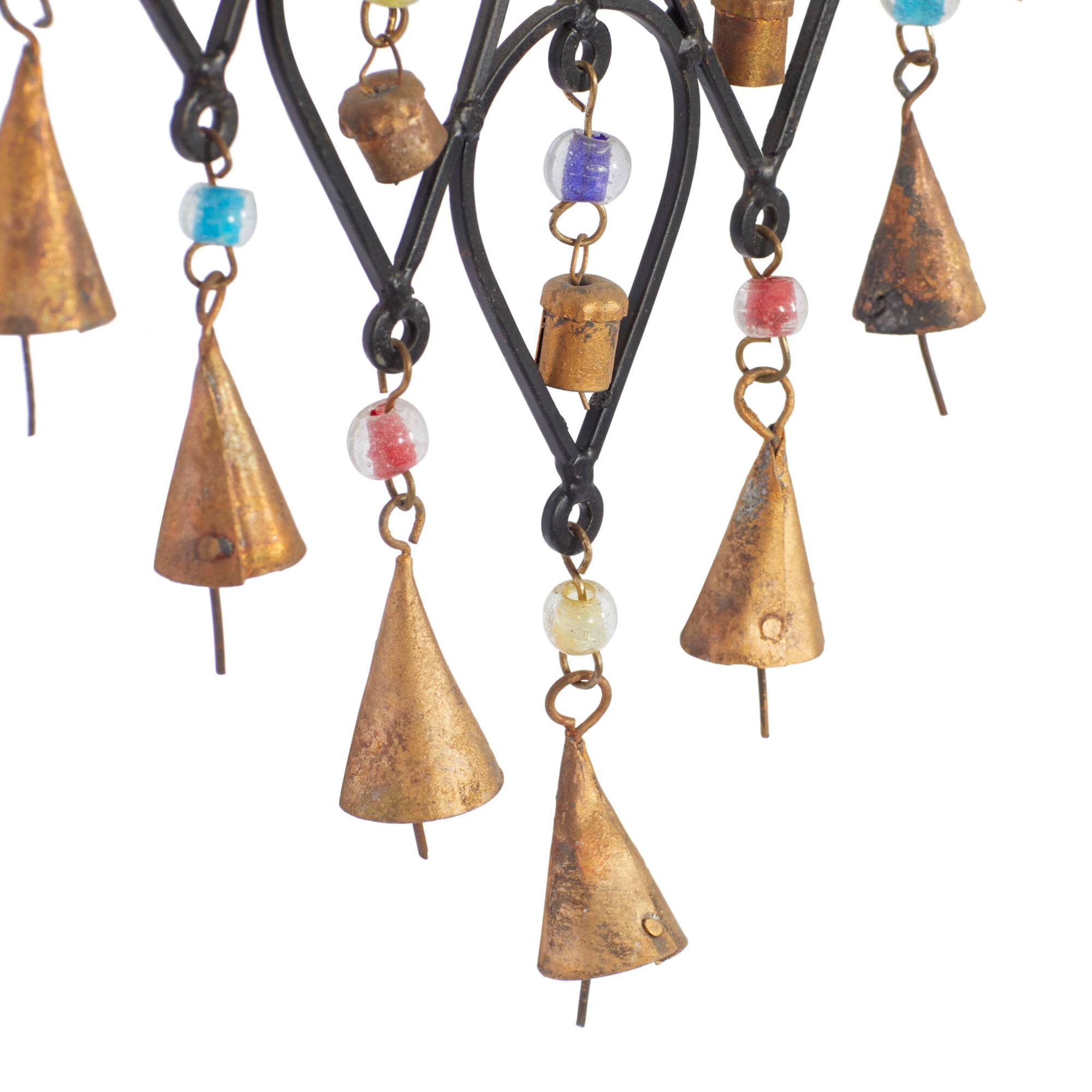 24" Black Metal Eclectic Windchime